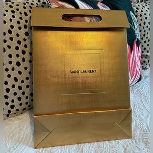 Gorgeous Saint Laurent Gold Gift bag